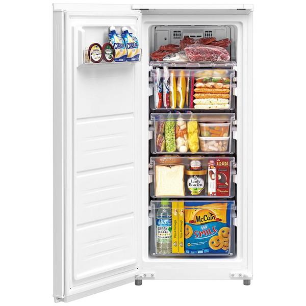 SHARP(シャープ) 冷凍庫  スノーホワイト FJ-HF13H-W ［幅49.5cm /126L /1ドア /右開き/左開き付け替えタイプ］ 【お届け日時指定不可】 | SHARP | 04