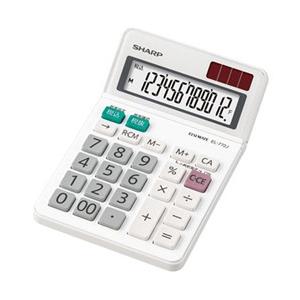 SHARP(シャープ) ミニナイスサイズタイプ電卓 （12桁） EL-772J-X | SHARP