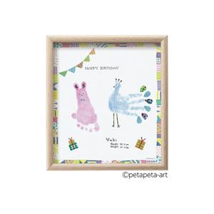 シヤチハタ FirstArt 色紙 ウサギとクジャク HPSK-SB/H-1 HPSK-SB/H-1 | シヤチハタ