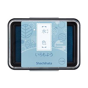 シヤチハタ スタンプ台 いろもよう 水色 HAC-1-PB | シヤチハタ