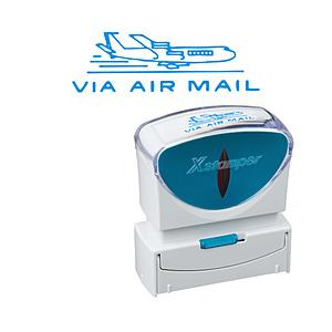 シヤチハタ ビジネスキャップレスB型　藍　VIA AIR MAIL   X2-B-13433 | シヤチハタ