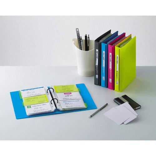 セキセイ C-180 ザ・カードシステムカードホルダー　差替式　名刺3段　ライトグリーン | セキセイ | 03