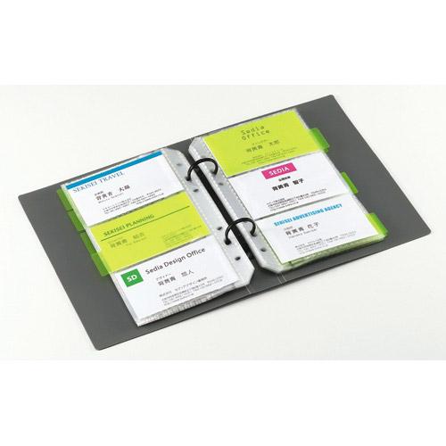セキセイ C-180 ザ・カードシステムカードホルダー　差替式　名刺3段　グレー | セキセイ | 02
