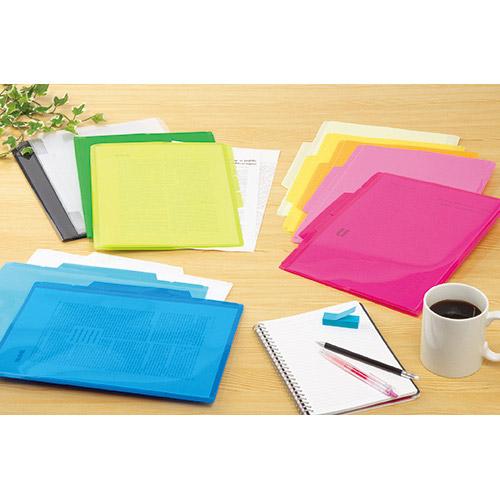 セキセイ ACT-906 アクティフ　6インデックスフォルダー　A4　イエロー | セキセイ | 02