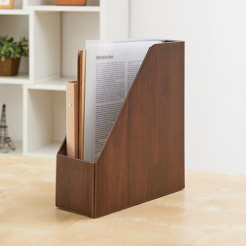 セキセイ WOODS STYLE ボックスファイル A4 タテ  ダークブラウン WDS-8650-45 | セキセイ | 02