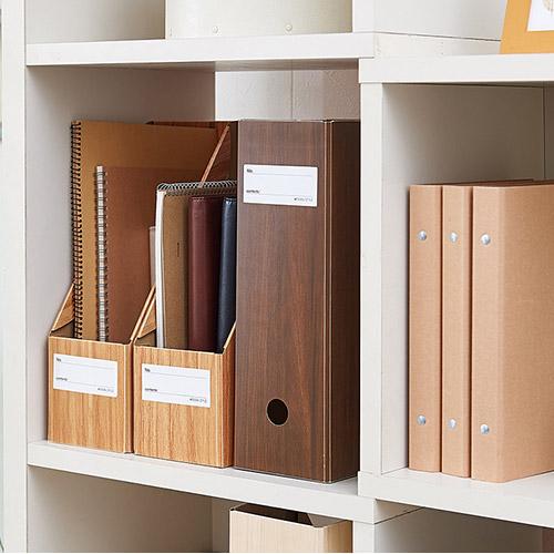 セキセイ WOODS STYLE ボックスファイル A4 タテ  ダークブラウン WDS-8650-45 | セキセイ | 03