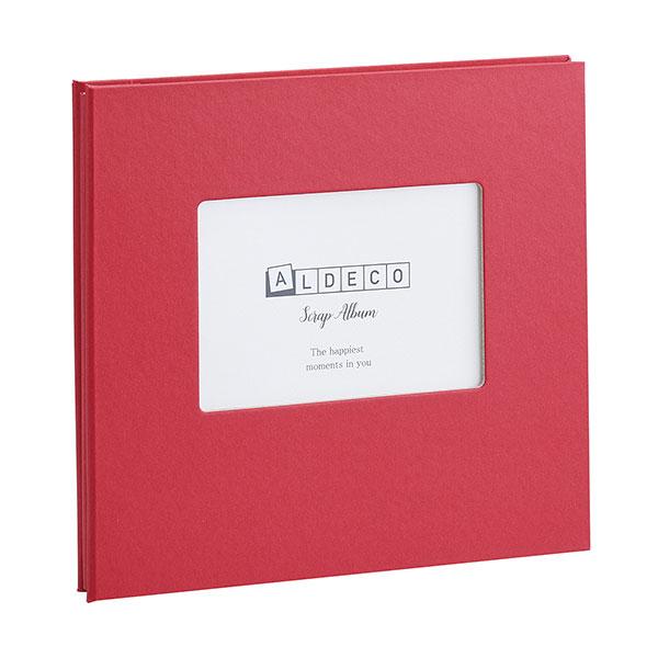 セキセイ スクラップアルバム ALDECOミニ　台紙8枚 HARPER HOUSE(ハーパーハウス) レッド XP-3808-20 | セキセイ | 01