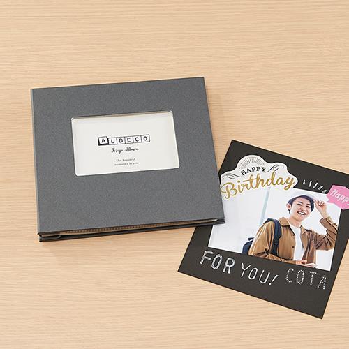 セキセイ スクラップアルバム ALDECOミニ　台紙8枚 HARPER HOUSE(ハーパーハウス) ブラック XP-3818-60 | セキセイ | 02