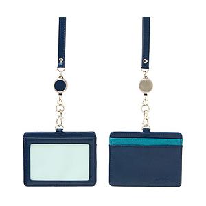 セキセイ BP-5703 リール付き IDカードホルダー  ブルー | セキセイ