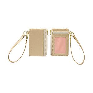 セキセイ BP-5704 ファスナーポケット付き　パスケース  ゴールド | セキセイ