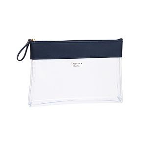 セキセイ LA-6350-15 ラポルタ クリアケース クリアクリア B6タイプ ネイビーブルー | セキセイ