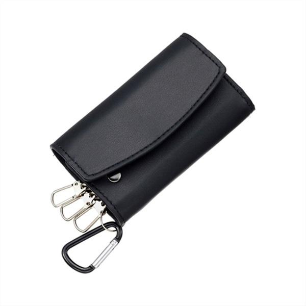 星光産業 車内用品　EXEA(エクセア)　本革調キーケース　カラー：ブラック（３連フック） | 星光産業 | 01