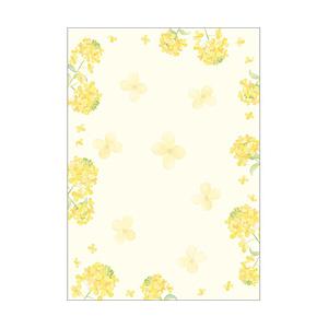 ササガワ 〔各種プリンタ〕和柄用紙 和ごころ 0.18mm [A4 /10枚] 菜の花 4-1031 | 