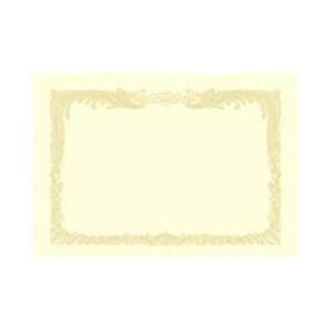 ササガワ OA賞状用紙 縦書用（A4サイズ・10枚・クリーム）　10-1077 | 