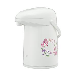 ZOJIRUSHI(象印マホービン) ガラスマホービン 押すだけポット リースフラワー AB-RC22 | 象印