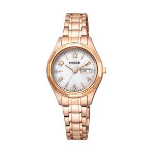 シチズン wicca（ウィッカ）　ソーラーテック　［ソーラー時計］　デイ＆デイト ピンクゴールド KH3-568-11