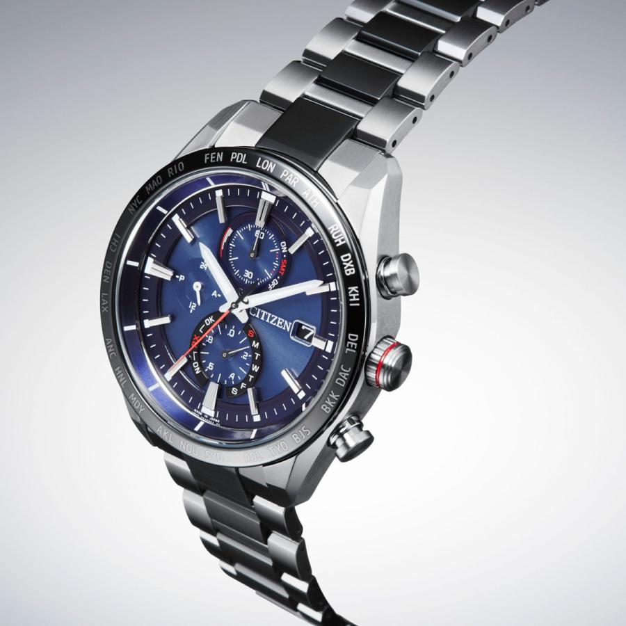 シチズン ATTESA（アテッサ） エコ・ドライブ電波時計 ［ソーラー電波時計］ ダイレクトフライト ACT Line  ブルー/ブラック AT8186-51L | CITIZEN | 04