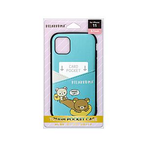 PGA iPhone　11用　タフポケットケース　［リラックマ／リラックマスタイル（wake　up）］ 【864】 [振込不可] | PGA