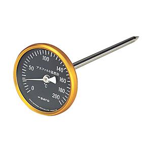 佐藤計量器製作所 アスファルト用温度計  黒板 2150-10 | 