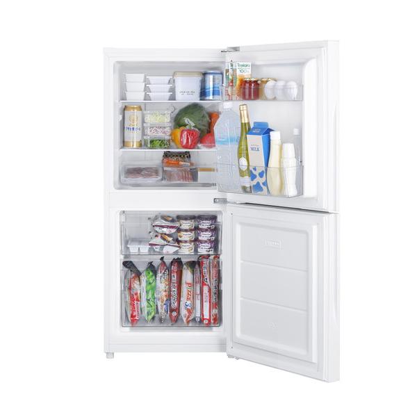 ツインバード 冷凍冷蔵庫 HRシリーズ ホワイト HR-G912W ［幅49.5cm