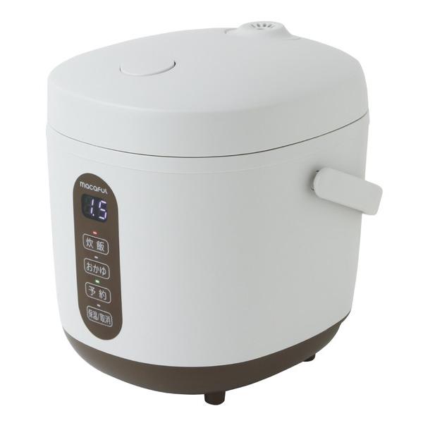 MACAFUL macaful ミニライスクッカー   MRC-15L-GRG ［1.5合 /マイコン］ 【864】 |  | 01