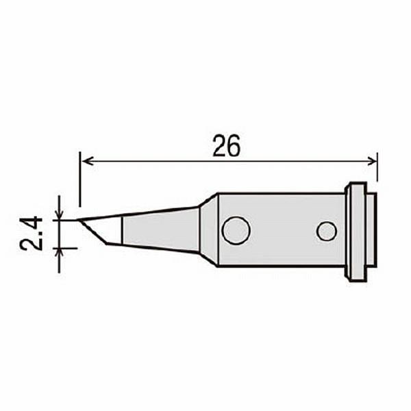太洋電機産業 GP-501RT-2.4C グット 替こて先2.4C型GP501用 |  | 01