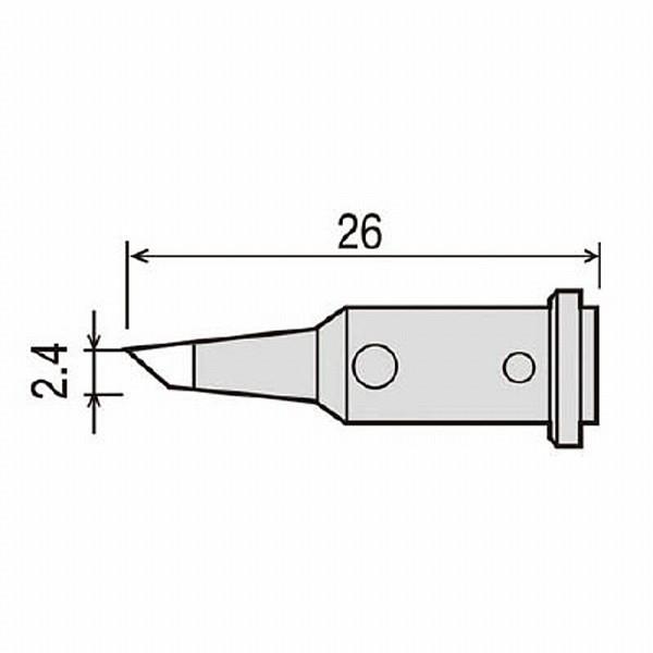 太洋電機産業 GP-501RT-2.4C グット 替こて先2.4C型GP501用 |  | 02