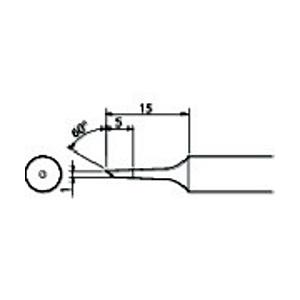 太洋電機産業 グット　替こて先１Ｃ型全周ＰＸ６・７／ＲＸ７／ＣＸＲ用 | 