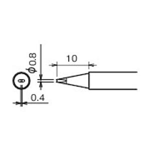 太洋電機産業 RX-80HRT-0.8D グット 替こて先 0.8D | 
