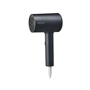 ドライヤー 大風量 速乾 1200W モイスチャーイオン ヘアドライヤー I字型 切替スイッチ(TURBO-DRY-OFF) 温度切替スイッチ(HOT-温冷モード-COOL) ブラック   T… | テスコム