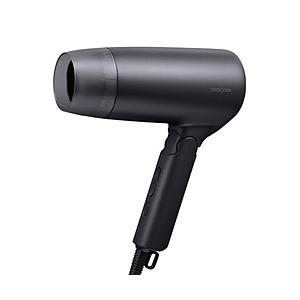 海外対応 ドライヤー 速乾 大風量 自動電圧切替 100-240V Cタイプ変換プラグ付 折りたたみ プロテクトイオン 静電気抑制 AUTOモード(温冷自動切替) ブラック | テスコム