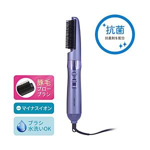 テスコム マイナスイオンカールドライヤー【天然ツバキオイル配合豚毛ブローブラシ付属】  パープル TC430A-V 【864】 | テスコム