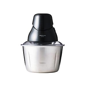 テスコム フードプロセッサー 食洗器対応 軽量 1台5役 みじん切り器 氷も砕ける 洗いやすい 小型 安全ロック ブラック | テスコム