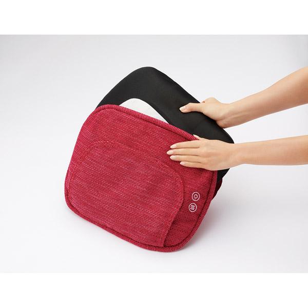 オムロン HM350　クッションマッサージャ HM-350-R レッド | オムロン | 03