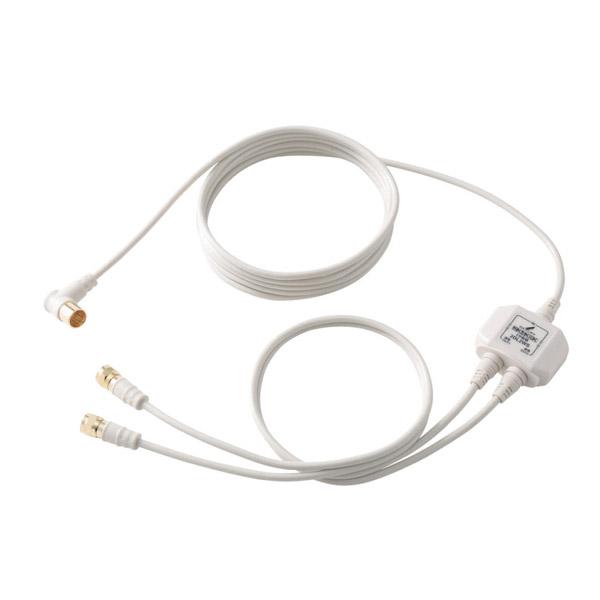 ELECOM(エレコム) 4K対応入出力ケーブル付2分配器 2DL2WSB [振込不可] | ELECOM | 01