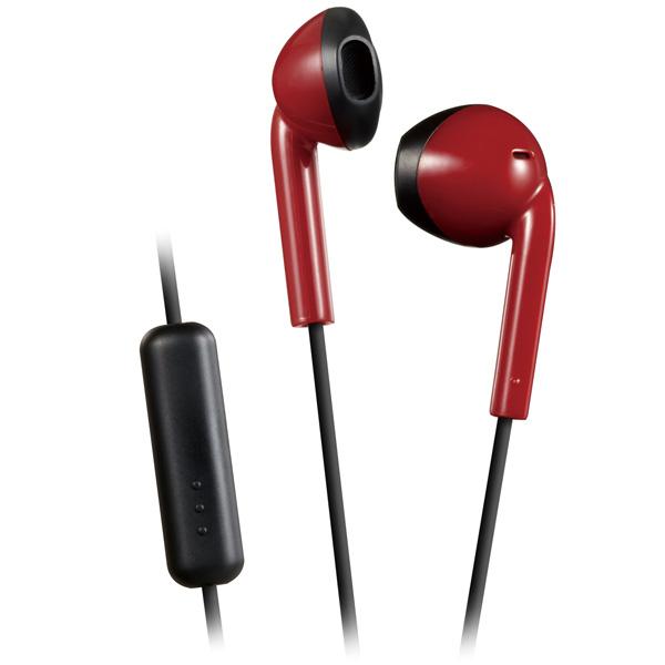 JVCケンウッド HA-F19M レッド×ブラック HA-F19M-RB【防滴】【リモコン・マイク対応】 インナーイヤー型イヤホン |  | 01