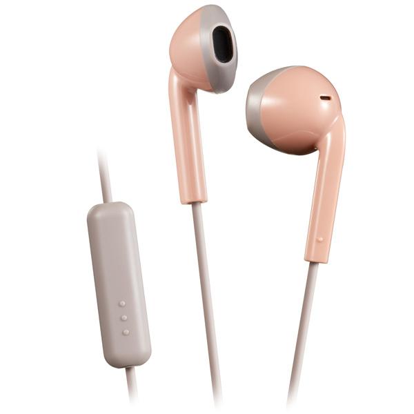 JVCケンウッド HA-F19M ピンク×ブラウン HA-F19M-PT【防滴】【リモコン・マイク対応】 インナーイヤー型イヤホン |  | 01