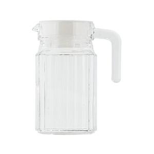 ベストコ ガラス ピッチャー 0.5L クアドロピッチャー  ホワイト ND-2355 | 