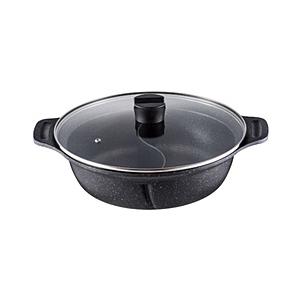 ベストコ 二食鍋 ガラス蓋付 28cm IH ガス火対応 ビストロ・ドゥエシェルタ   ND-4592 | 