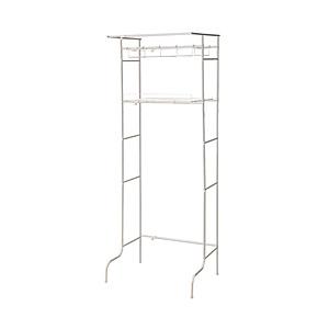 ベストコ ステンレス伸縮式洗濯機ラック ハンガー掛け付   NY-279 | 