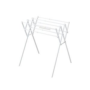 ベストコ 物干しスタンド タオル掛け 伸縮 折り畳み 室内干し コンパクト Quick Lock  ホワイト NY-325 | 