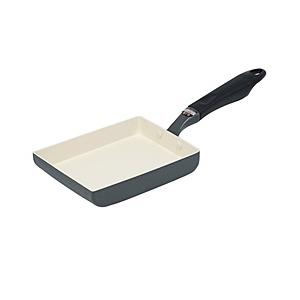 ベストコ 卵焼き器 13×18cm エッグパン セラミック IH ガス火対応 アリエッタセラミック  ダークグレー ND-3615 | 