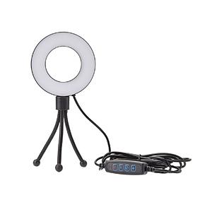 ETSUMI VLOG LED3.5インチリングライト＆ミニ三脚   E-2301 | ETSUMI