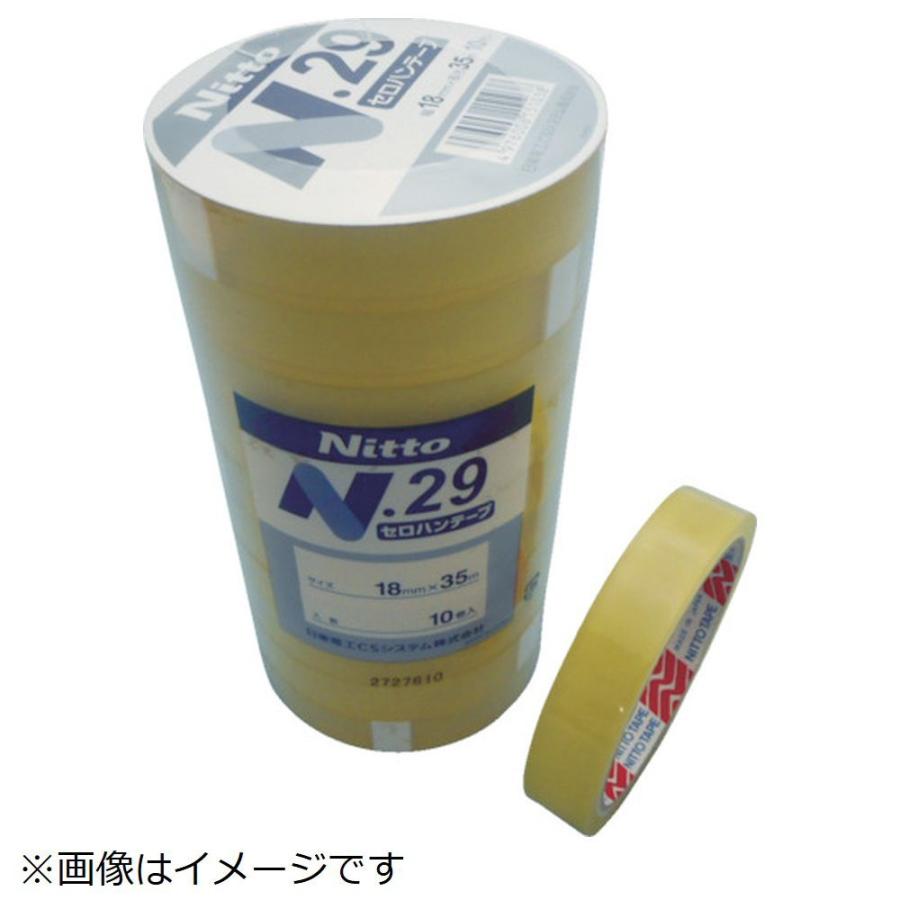 日東 日東電工ＣＳ　セロハンテープＮＯ２９ＮＥＷ　１８ｍｍＸ３５ｍ１０巻入り | 