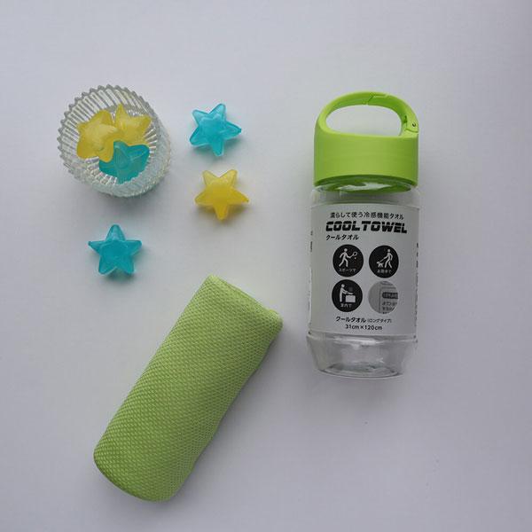 UMO KOBO×nishikawa 生毛工房×西川 クールタオル オリジナルボトルケース入(31×120cm/グリーン)  グリーン TT90009628G [振込不可] |  | 02