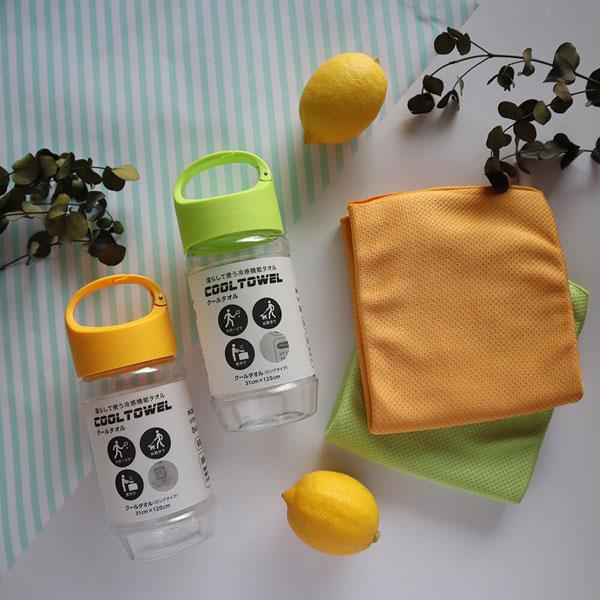 UMO KOBO×nishikawa 生毛工房×西川 クールタオル オリジナルボトルケース入(31×120cm/グリーン)  グリーン TT90009628G [振込不可] |  | 03