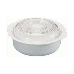 エンテック パルスレンジ容器 丸(ホワイト) PL-1204W ＜APL03004＞ [約1290ml/電子レンジ対応/食洗器対応] | 