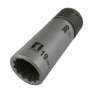イチネンミツトモ ミツトモ　QCソケット　シングル　19mm　12角　IM―4W19―12K   19804 | 