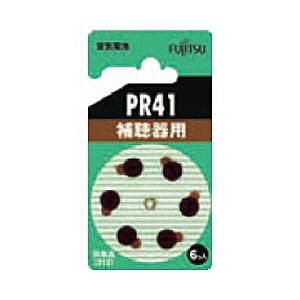 FUJITSU(富士通) 【空気電池】補聴器用（6個入り） PR41（6B） | 富士通