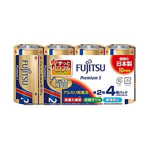 FDK アルカリ単2（4個パック）　PremiumS  LR14PS(4S)    ［4本 /アルカリ］ | 